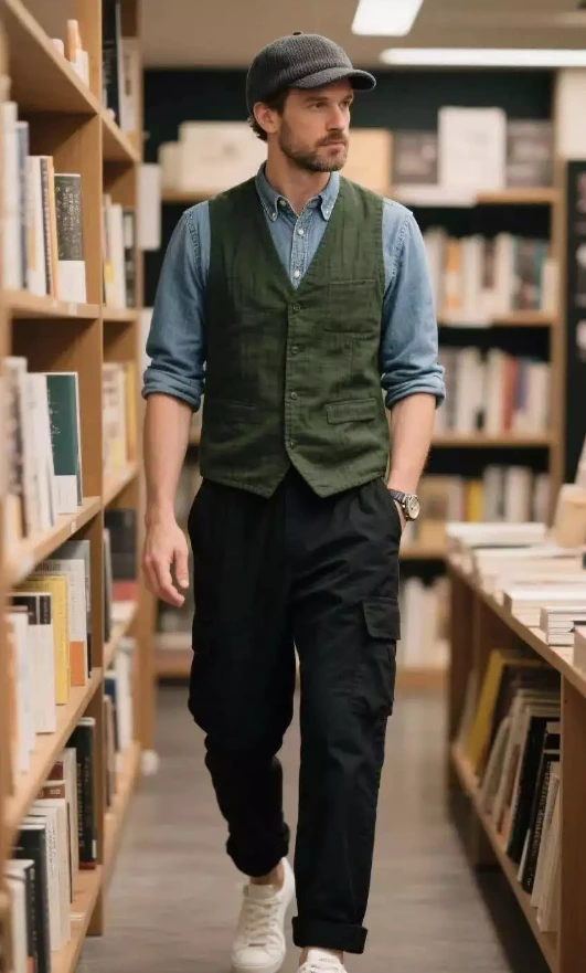 Men wear vests in autumn, unlocking the "hidden code" of decency and gentlemanly demeanor (2)