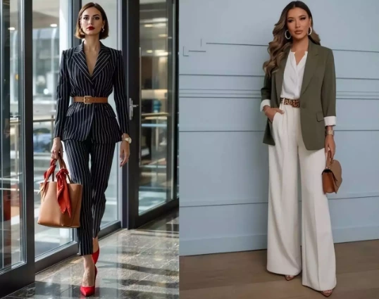 How to wear a suit with pants in early autumn? Three solutions to elevate your beauty to new heights